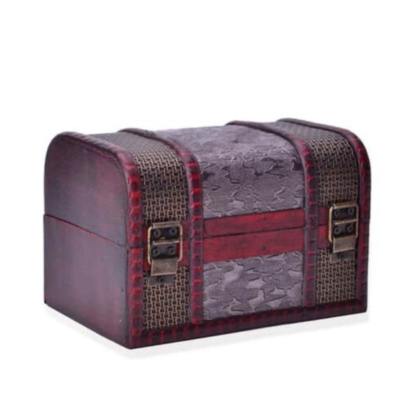 Set of 3 wood snd metal stacking storage/jewelry boxes - Picture 4 of 14